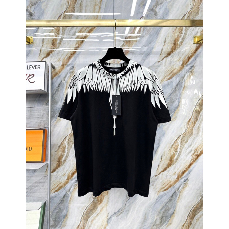 Áo Phông Nam Nữ In Hình Đôi Cánh Trắng Burlon Tràn Cổ Hai Mặt ... Áo Cánh Chim Cho Các Boy Phố Đi Chơi Đi Biển Hót 2023 | BigBuy360 - bigbuy360.vn