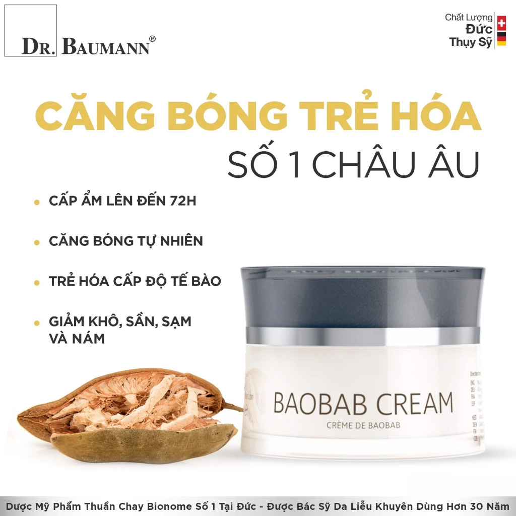Kem dưỡng Dr. Baumann giảm nám, dưỡng sáng và bảo vệ da Bleaching Cream 30ml