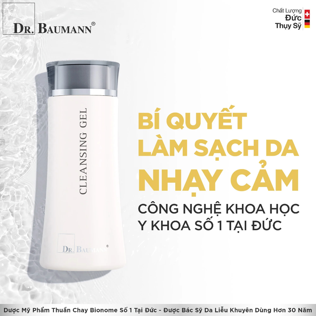 Sữa Rửa Mặt Dr. Buamann Lành Tính Dành Cho Da Dầu Mụn Cleansing Gel