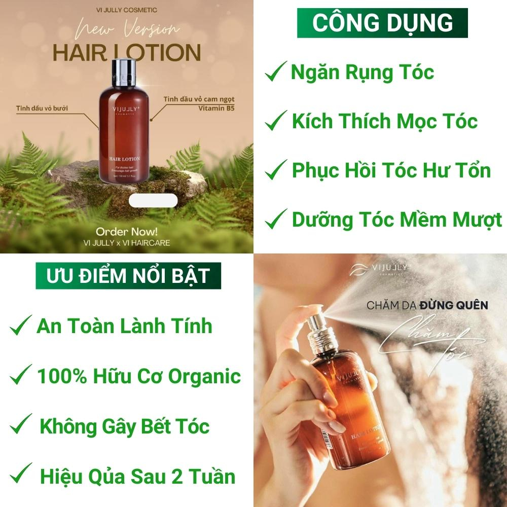 Xịt Kích Thích Mọc Tóc Tinh Dầu Bưởi Vijully Cosmetic 150ml Chính Hãng Sịt Bưởi Ngăn Rụng Mọc Tóc Nhanh Dài Sau 2 Tuần