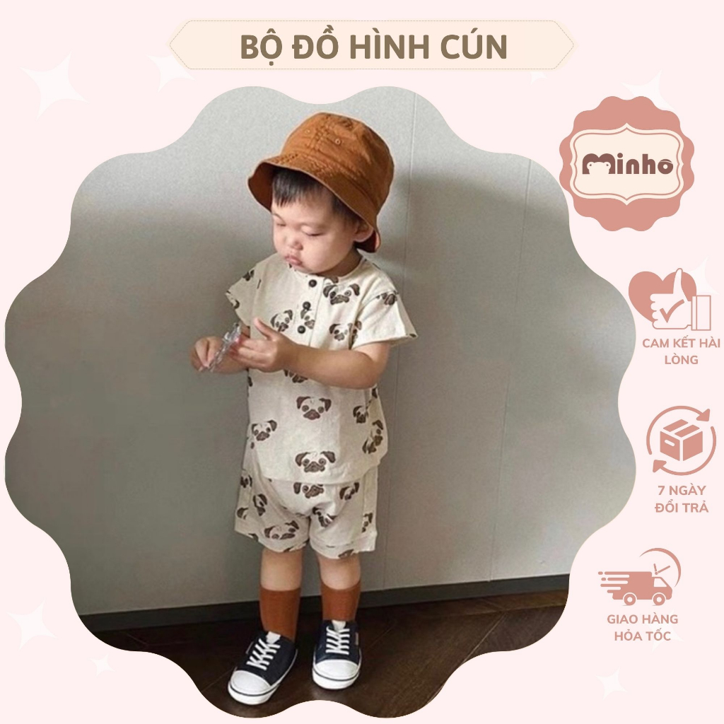 Bộ đồ hình cún dễ thương