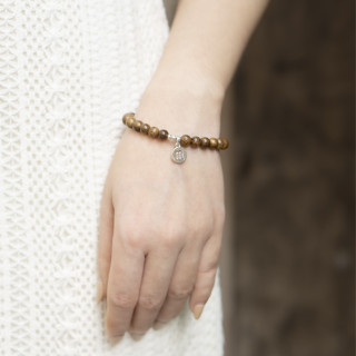 Vòng tay trầm hương tốc 12 cung hoàng đạo 6mm bạc may mắn tài lộc tình duyên phong thủy Udum.