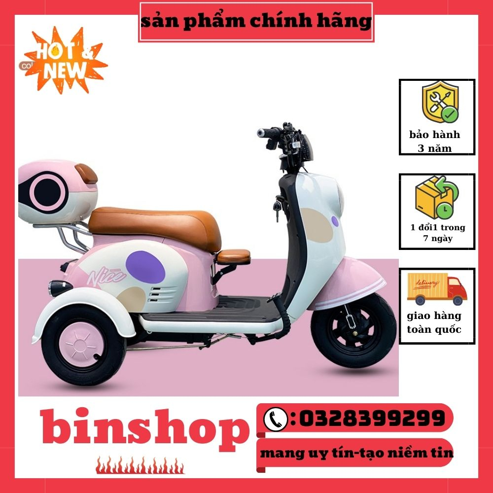 Xe đạp điện ba bánh cho người già, Xe điện 3 bánh YOBO V1 SUPER ONE an toàn cho người già, Người khuyết tật, BH 3 năm