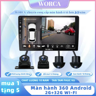 Màn hình 360 ô tô liền camera worca ts-2000 chip 4 nhân ram 2gb + 32gb/ wi-fi màn hình dvd android
