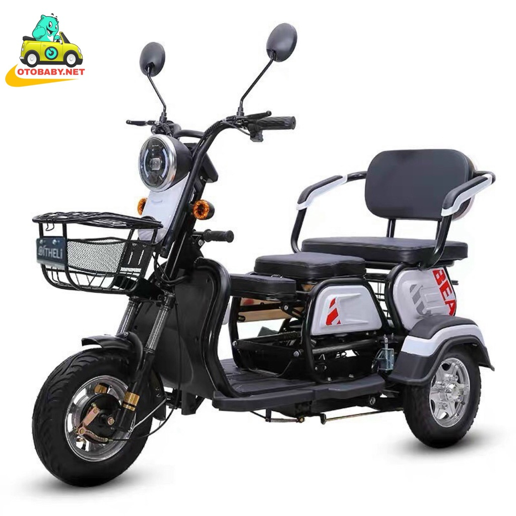 Xe điện ba bánh cho người già, Người khuyết tật, Mẫu xe F68-Super Sport, Quảng đường di chuyển 60km, Mẫu mới năm 2023