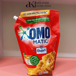 Nước giặt omo matic cho máy giặt cửa trên hương comfort 3,6kg/túi