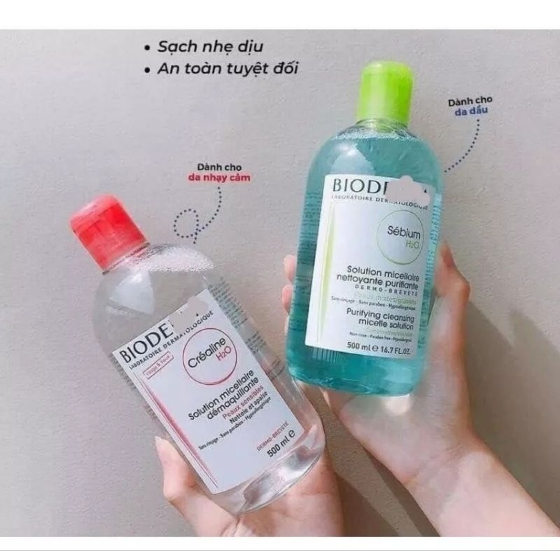 Combo Bông Tẩy Trang 222miếng và Nước Tẩy Trang Bio 500ml