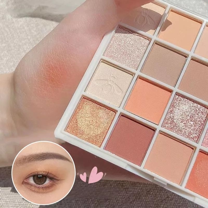 Phấn mắt 20 ô nhũ HLLR trang điểm tự nhiên