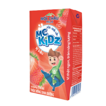 Thùng 24 hộp Sữa trái cây MC Kidz Vị Dâu (110mlx24)
