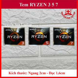 Sticker AMD RYZEN 3 / 5 / 7 Tem dán trang trí máy tính, Laptop