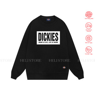 Áo sweater màu đen - Unisex Nam Nữ - Chất nỉ chân cua dày dặn đứng form - full hộp.