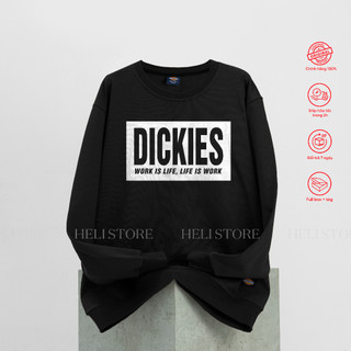 Áo sweater màu đen - Unisex Nam Nữ - Chất nỉ chân cua dày dặn đứng form - full hộp.