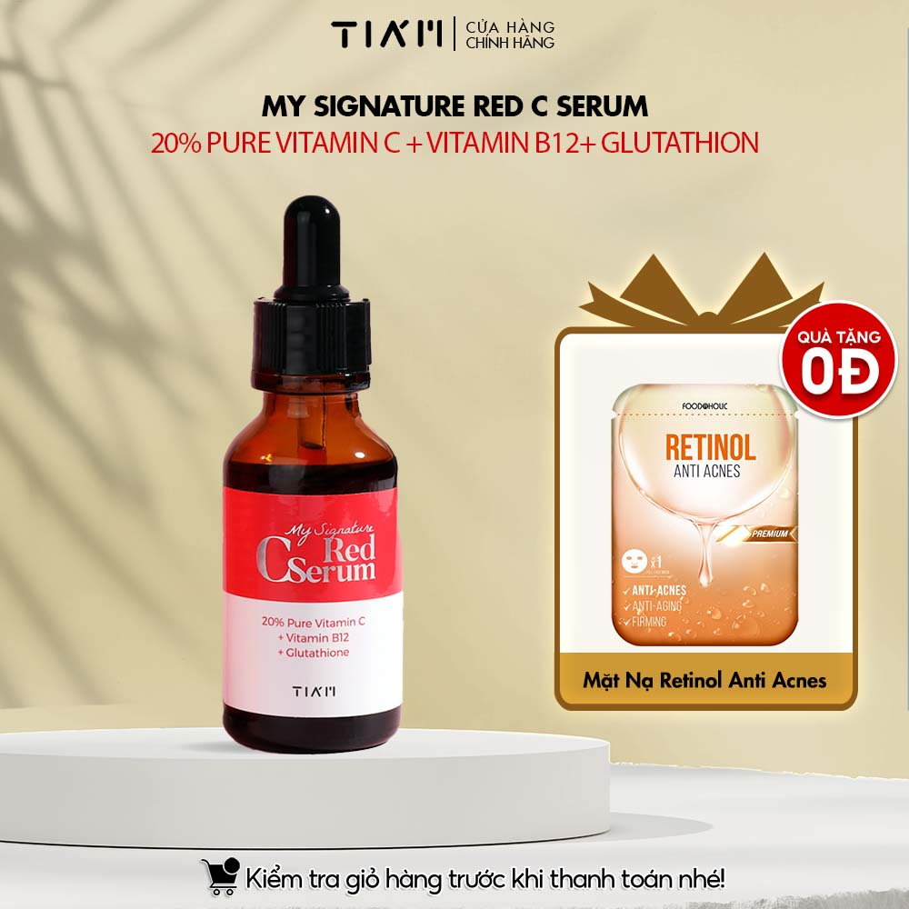 Serum Dưỡng Trắng Làm Đều Màu Da Tia'm My Signature Red C 30ml