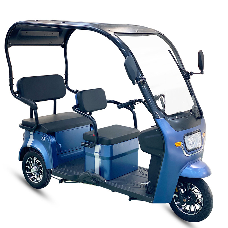 Xe điện 3 bánh F88-02, Mẫu xe điện 3 bánh 2 hàng ghế, Xe điện 3 bánh 2 hàng ghế cho người già, Người khuyết tật, bà bầu