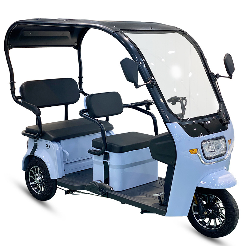 Xe điện 3 bánh F88-02, Mẫu xe điện 3 bánh 2 hàng ghế, Xe điện 3 bánh 2 hàng ghế cho người già, Người khuyết tật, bà bầu