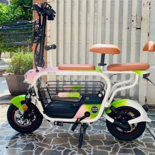 Xe điện hotgirl Lihaze 3 yên, Xe điện hottrend, Xe điện cho nữ, Pin Lihium max 15A - 70km, phù hợp chở con nhỏ đi dạo | BigBuy360 - bigbuy360.vn
