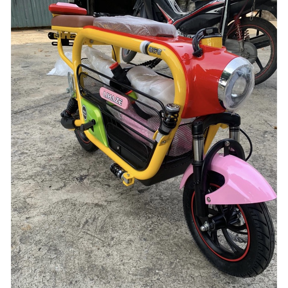 Xe điện hotgirl Lihaze 3 yên, Xe điện hottrend, Xe điện cho nữ, Pin Lihium max 15A - 70km, phù hợp chở con nhỏ đi dạo | BigBuy360 - bigbuy360.vn