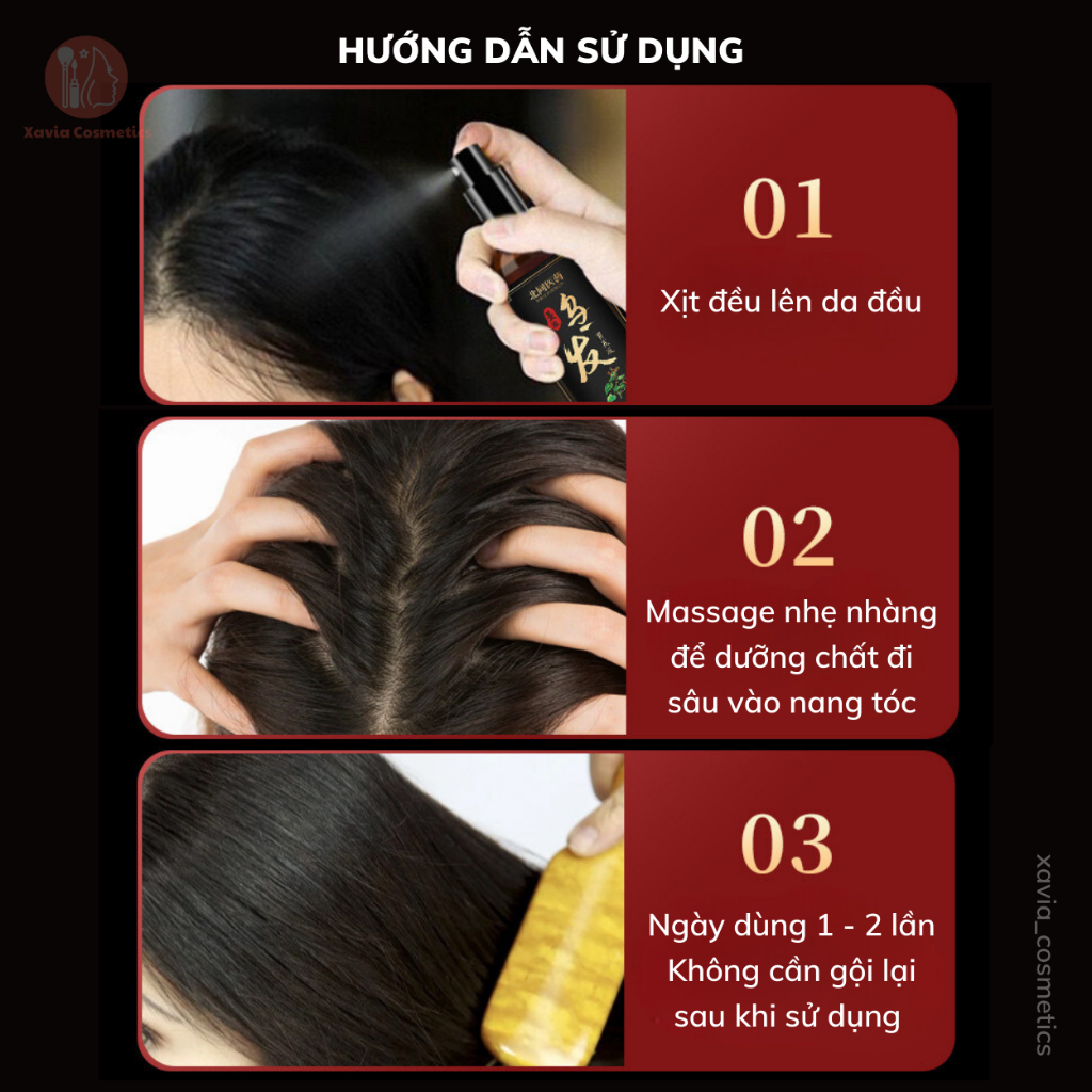 Tinh Chất Thảo Dược Đen Tóc Bai Kon - Tinh Chất Thảo Dược Cải Thiện Tình Trạng Bạc Tóc, Nuôi Dưỡng Tóc Đen, Bóng Mượt