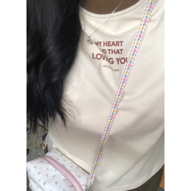 TÚI ĐEO ĐỰNG ĐỒ MAKEUP, CÁ NHÂN CÓ DÂY ĐEO CHÉO - HANDMADE BY 1402.Sew 🌸