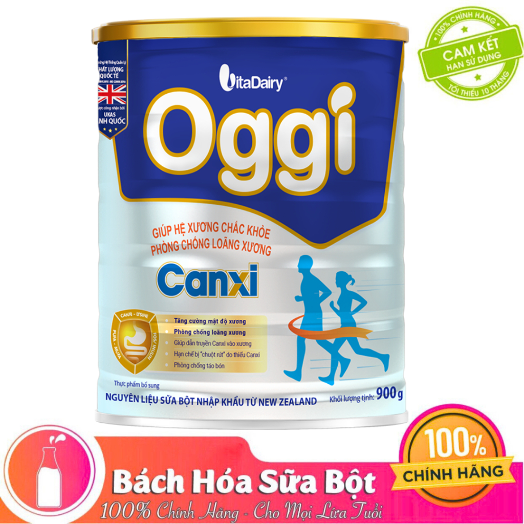 Sữa bột OGGI Canxi 900g