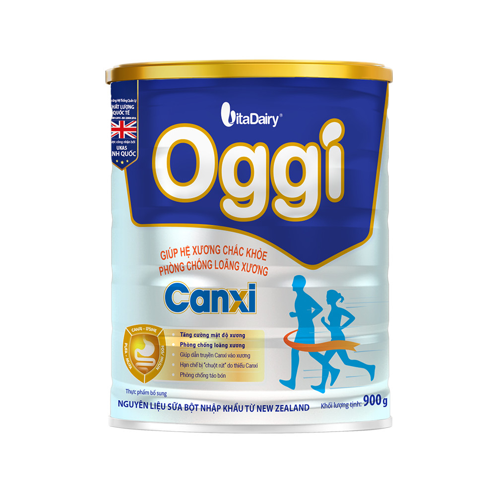 Sữa bột OGGI Canxi 900g