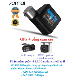 A500s Camera hành trình A500s 70mai có cổng cam lùi tích hợp GPS BH 12 tháng