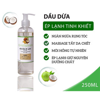 ( Sale 50k ) DẦU DỪA ÉP LẠNH TINH KHIẾT MILAGANICS 250ML