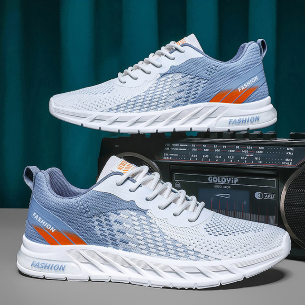 Giày thể thao nam, giày chạy bộ thoáng khí Keep Fashion vải sợi đế cao su phong cách Hàn quốc