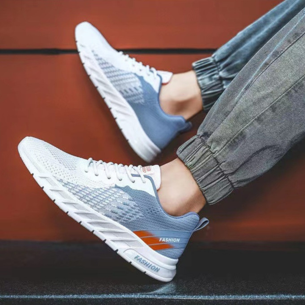 Giày thể thao nam, giày chạy bộ thoáng khí Keep Fashion vải sợi đế cao su phong cách Hàn quốc