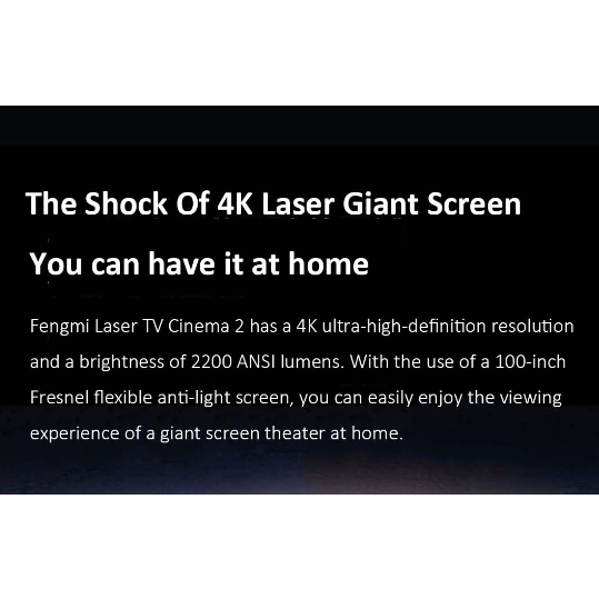 Máy chiếu siêu gần 4K Fengmi Cinema 2 - Hàng Chính Hãng - Bảo Hành 1 năm