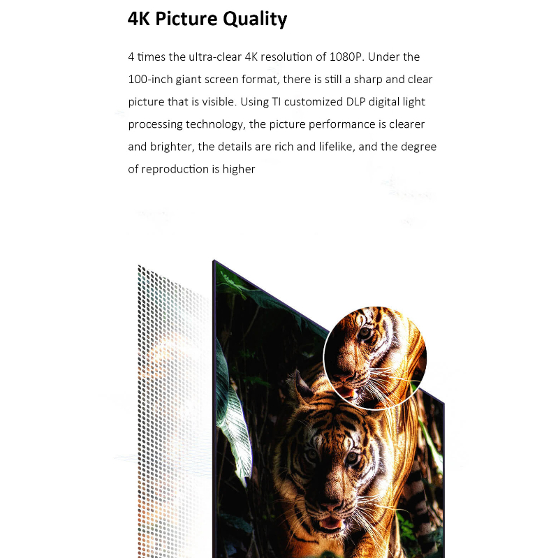 Máy chiếu siêu gần 4K Fengmi Cinema 2 - Hàng Chính Hãng - Bảo Hành 1 năm