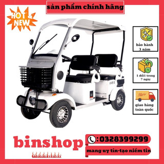 Xe điện 4 bánh minibus fukuo, bản 2024 động cơ nâng cấp 1200w,