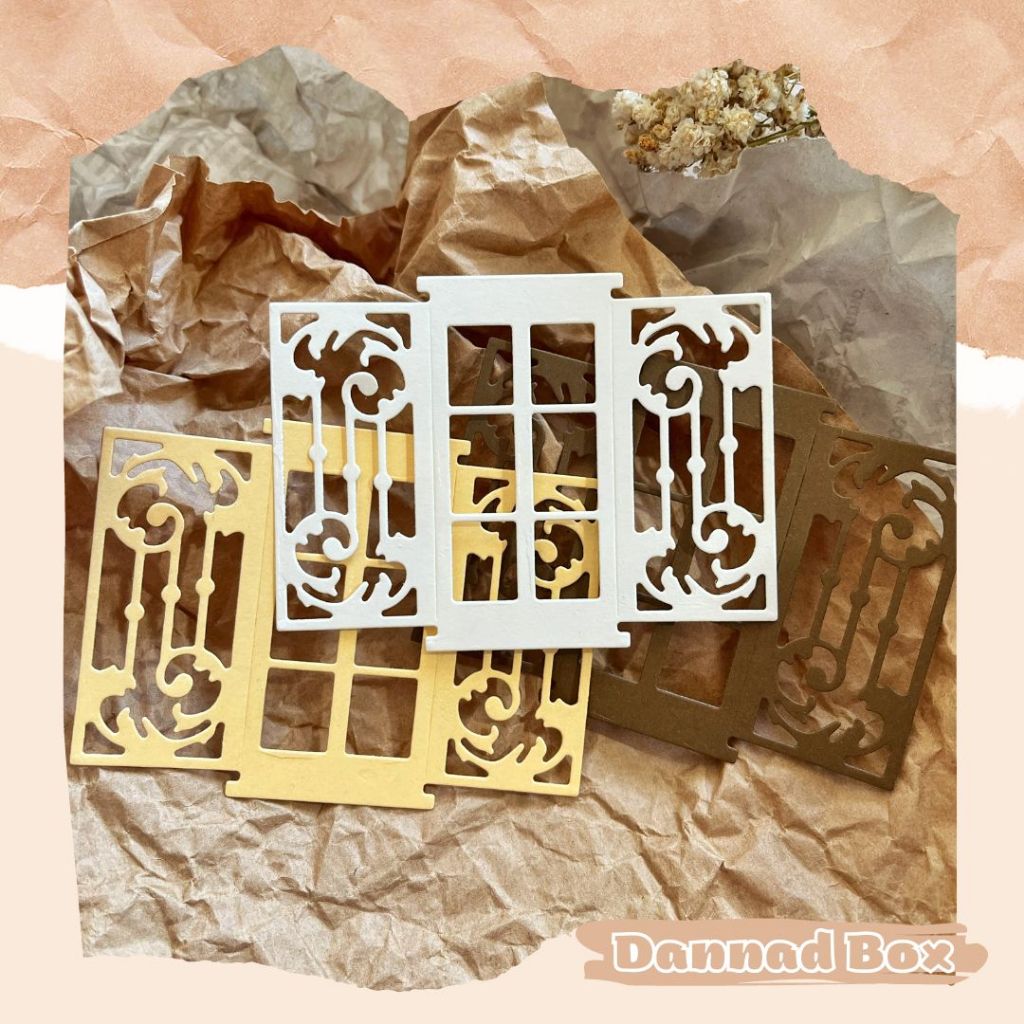 Set 5 Mẫu Diecut Paper Cutting Khung Cửa