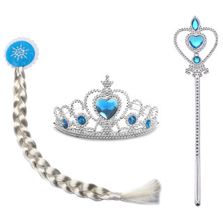 Tóc giả Elsa Anna, bộ vương miện công chúa