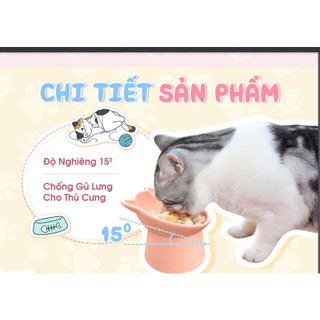 Chén (bát) chống gù lưng cho chó mèo - T3 PETS SHOP