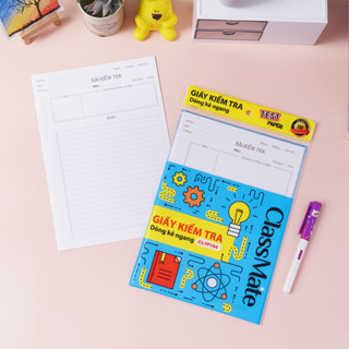 Giấy Kiểm Tra CLASSMATE, Thiết Kế Dòng Kẻ Ngang Phù Hợp Với Học Sinh Cấp 2, Bao Bì Bắt Mắt, Giấy Mịn TP104