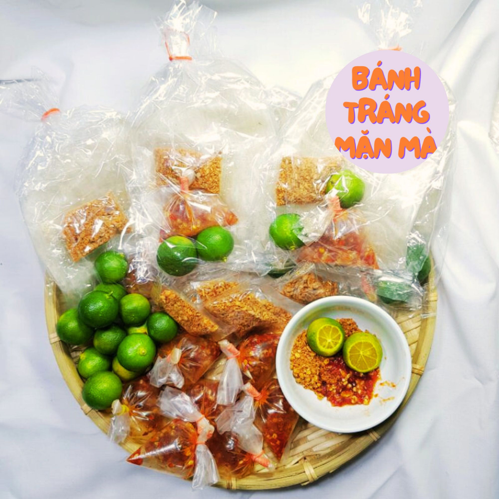 Bánh Tráng Dẻo Phơi Sương Sa Tế Ớt Tắc Muối Tây Ninh