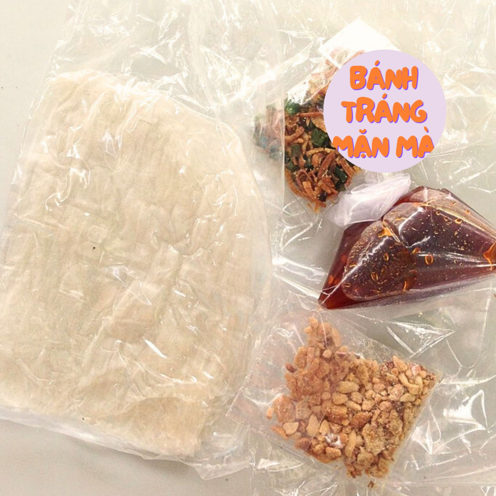 Bánh Tráng Dẻo Phơi Sương Mắm Me Đậu Phộng Hành Phi Tỏi Phi Đặc Sản Tây Ninh