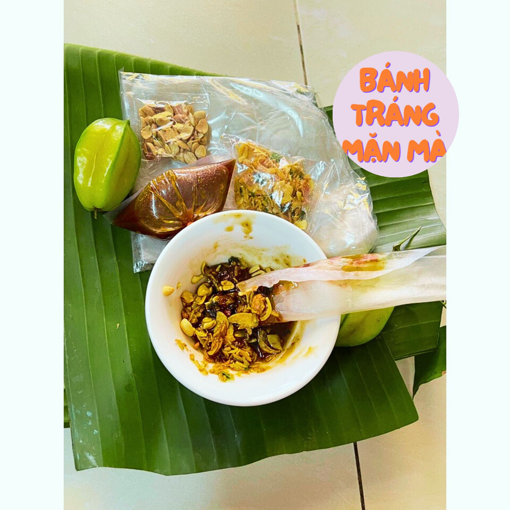 Bánh Tráng Dẻo Phơi Sương Mắm Me Đậu Phộng Hành Phi Tỏi Phi Đặc Sản Tây Ninh