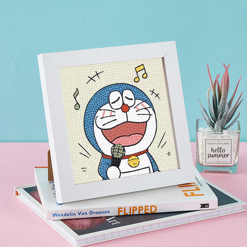 Bộ Tranh Đính Đá 5D DIY Hình Độc Đáo mẫu dành cho các bé mẫu Doremon, Nobita... cực cute - mẫu mới về