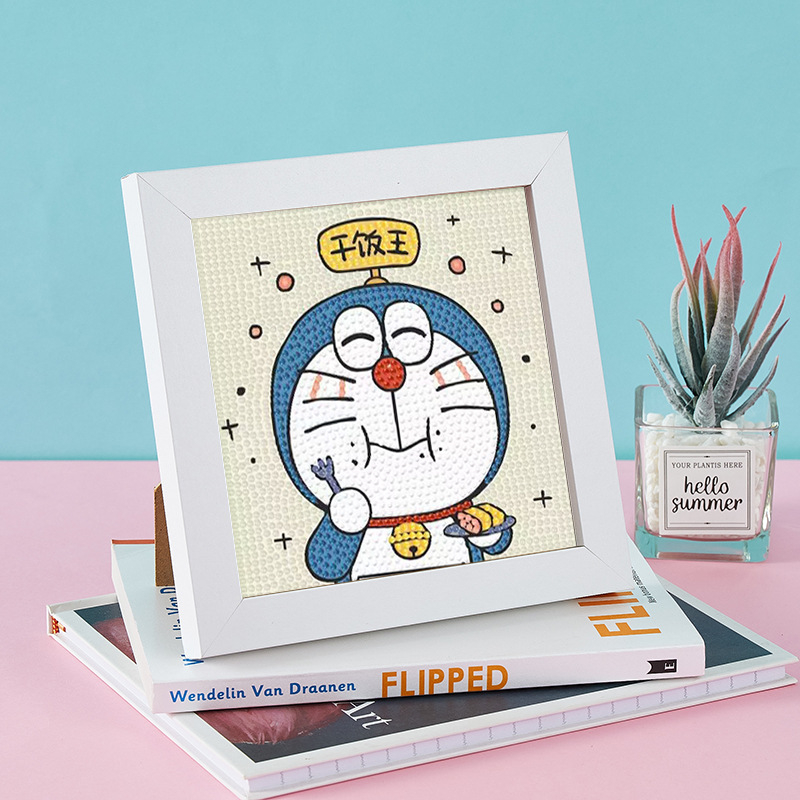 Bộ Tranh Đính Đá 5D DIY Hình Độc Đáo mẫu dành cho các bé mẫu Doremon, Nobita... cực cute - mẫu mới về