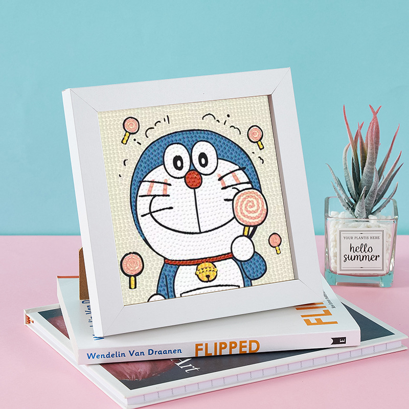 Bộ Tranh Đính Đá 5D DIY Hình Độc Đáo mẫu dành cho các bé mẫu Doremon, Nobita... cực cute - mẫu mới về