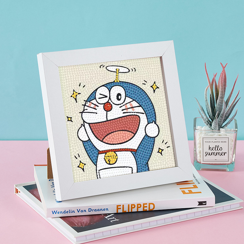 Bộ Tranh Đính Đá 5D DIY Hình Độc Đáo mẫu dành cho các bé mẫu Doremon, Nobita... cực cute - mẫu mới về