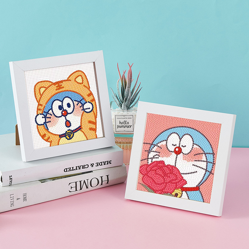 Bộ Tranh Đính Đá 5D DIY Hình Độc Đáo mẫu dành cho các bé mẫu Doremon, Nobita... cực cute - mẫu mới về