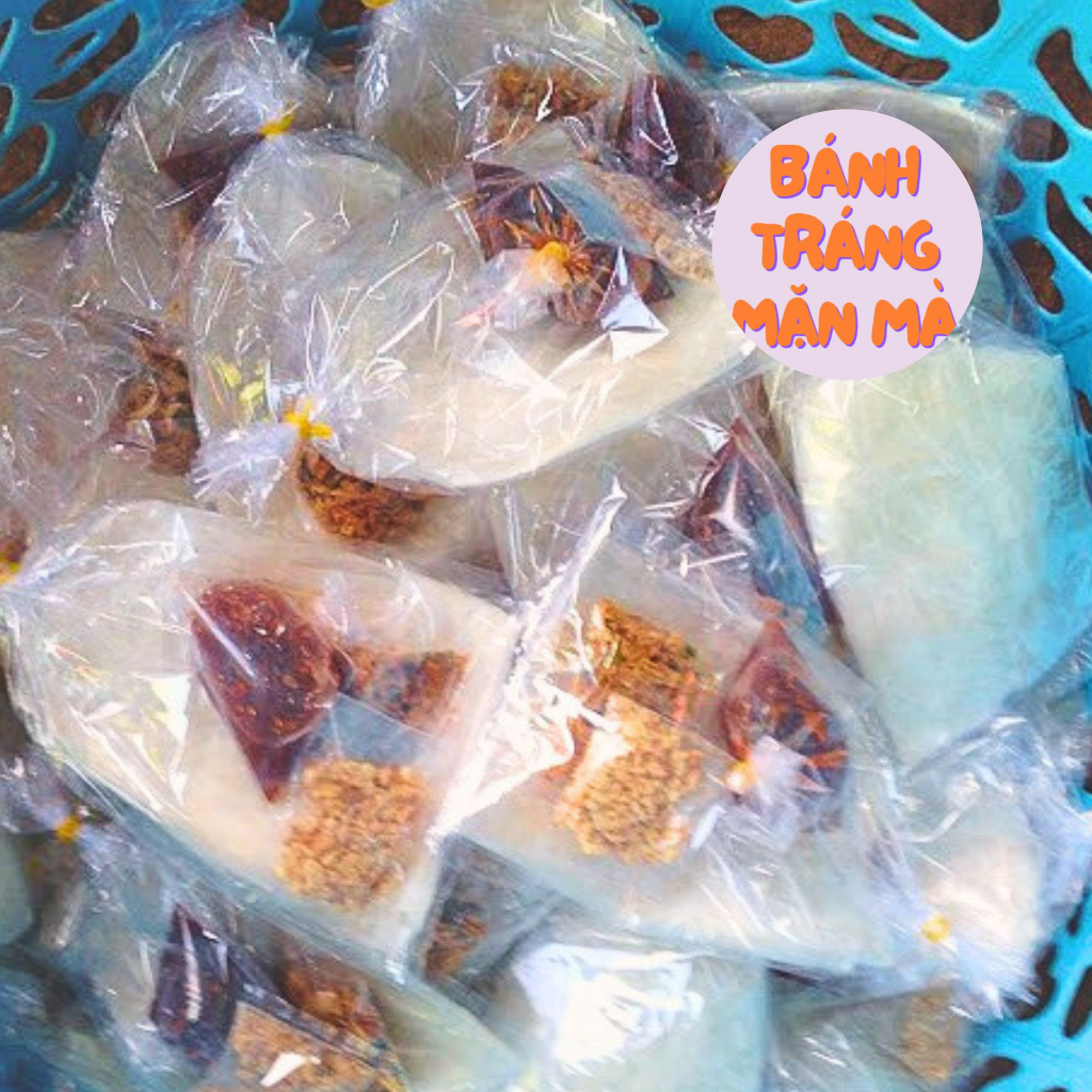 Bánh Tráng Dẻo Phơi Sương Mắm Me Đậu Phộng Hành Phi Tỏi Phi Đặc Sản Tây Ninh