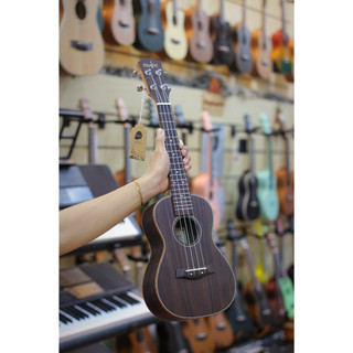 Đàn Ukulele Gỗ Cẩm Ấn chính hãng Music - size Concert