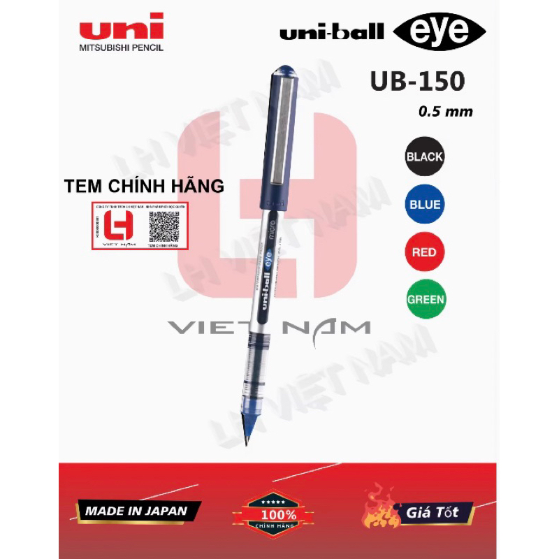 Bút Uniball UB 150 (chính hãng) (1 hộp / 12 cây)