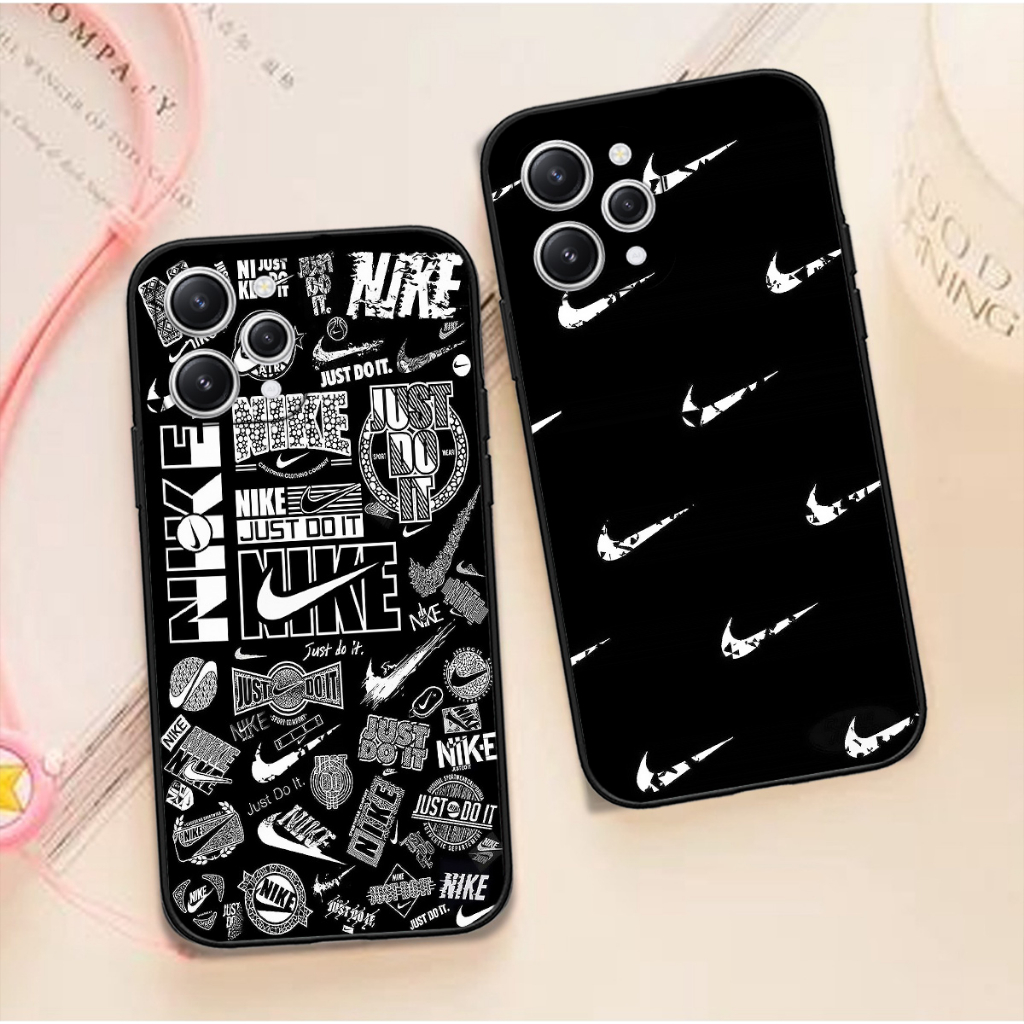 Ốp Redmi 12 in hình thương hiệu thể thao thời trang nổi tiếng sang trọng