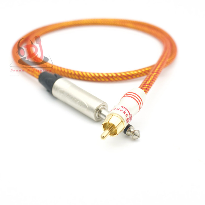 Dây tín hiệu rắc 6ly chuyển av, jack 6mm, jack hoa sen TS to RCA 01 dây