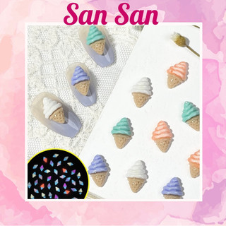 Charm hoạt hình kem ốc quế 🍦